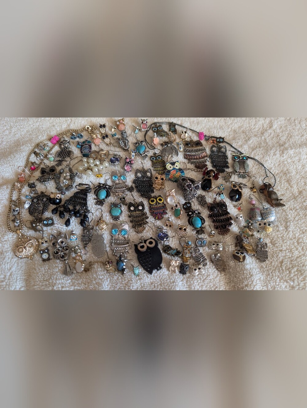 Assorted Owl Single Earring Lot - Mixed Colors
